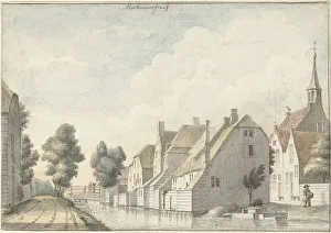 Canal Bank Prints: The village of Molenaarsgraaf in the Alblasserwaard