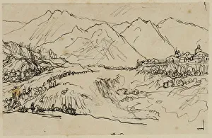 Village in Mountains, n. d. Creator: Rodolphe Bresdin