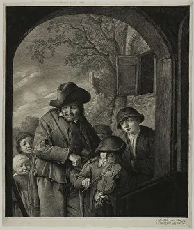 Cornelis Visscher Prints: Village Musicians, 1648/58. Creator: Cornelis de Visscher
