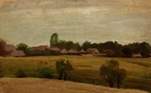 Village near Krakow, 1870. Creator: Heinrich Grabinski