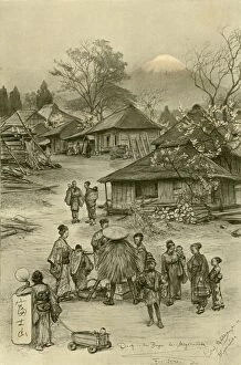 Allers Gallery: Village near Mount Fuji, Miyanoshita, Japan, 1898. Creator: Christian Wilhelm Allers