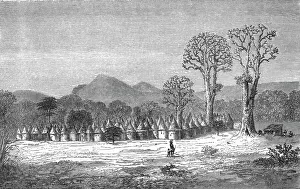 Mud Brick Prints: Village of Niantanso; Journey from the Senegal to the Niger, 1875. Creator: Unknown