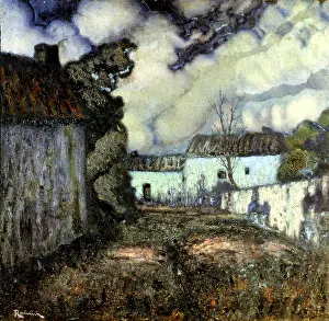 Nicolas Prints: Village at night'. Creator: Nicolau Raurich Petre