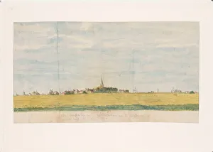Brandes Jan Prints: The village of Over-Diemen near Amsterdam on the Zuiderzee