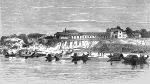 Village on the Parana; Frontier Adventures in the Argentine Republic, 1875. Creator: Unknown