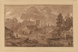 Village with Pond, c. 1782. Creator: Cornelis Brouwer