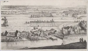 Village on a River, 17th century. Creator: Jan Ruischer