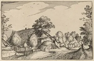 Nicolas Joannis Visscher Ii Prints: Village Road. Creator: Claes Jansz Visscher