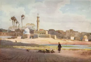 R Talbot Kelly Prints: The Village of Salamun, c1880, (1904). Artist: Robert George Talbot Kelly
