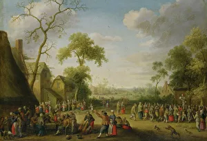 Droochsloot Joost Cornelisz Prints: Village Scene, 1637. Creator: Joost Cornelisz Droochsloot
