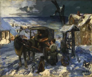 Smithsonian American Art Museum Collection: Village Scene, late 19th-early 20th century. Creator: George Overbury Hart