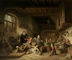 The Village School, 1854. Creator: Braekeleer, Ferdinand de, the Elder (1792-1883)