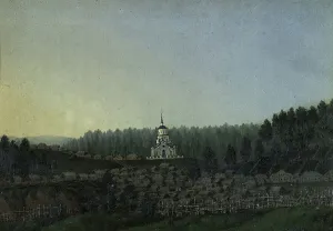 Village of Semiluzhsk, Where There Is Found a Miracle-Working Ikon of St Nikolai the... 1880-1897. Creator: Pavel Mikhailovich Kosharov