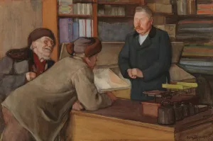Antell Collections Prints: The Village Shop, 1905. Creator: Eero Jarnefelt