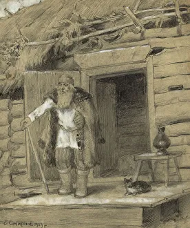 Village Sorcerer in the Ural Area. Village of Novoabdulino, 1904. Creator: Boris Vasilievich Smirnov