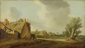 Wayside Prints: Village Street, 1628. Creator: Jan van Goyen