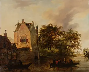 Conrad Prints: A Village Next to a Stretch of Water, 17th century. Creator: Conrad Eckhard