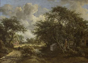 Meindert Hobbema Prints: A Village among Trees, 1653-1709. Creator: Meindert Hobbema