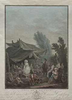 Village Wedding, 1785. Creator: Charles-Melchior Descourtis (French, 1753-1820)
