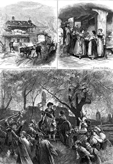 Possessions Prints: A Village Wedding in the Bavarian Highlands, 1876. Creator: Unknown