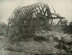 Bruce Prints: A Village on the Western Front, (1919). Creator: Unknown