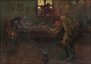 Bending Prints: A Village Wizard, around 1919. Creator: Gustav Mally