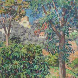 Shore Prints: Villas Viewed Through Eucalyptus Trees