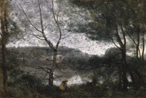 Jean Baptiste Camille Prints: Ville-d Avray, 1870. Creator: Jean-Baptiste-Camille Corot