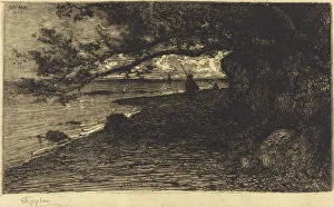 Etchings Prints: A Villefranche-sur-Mer, 1882. Creator: Adolphe Appian