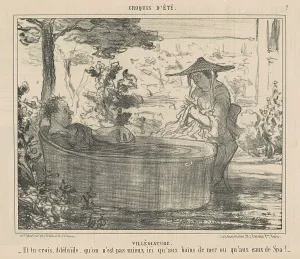 Villégiature, 19th century. Creator: Honore Daumier