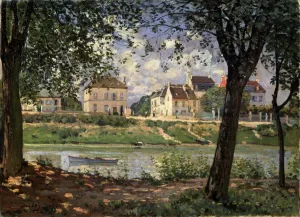 Arthur Sisley Prints: Villeneuve-la-Garenne (Village on the Seine), 1872. Artist: Alfred Sisley
