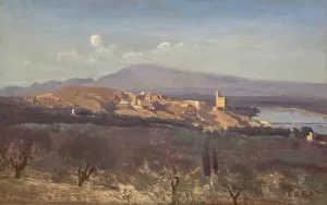 Jean Baptiste Camille Prints: Villeneuve-les-Avignon, 1836. Creator: Jean-Baptiste-Camille Corot