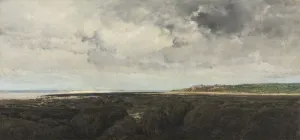 Villerville Seen from Le Ratier, 1855. Creator: Charles Francois Daubigny (French, 1817-1878) Villerville Seen from Le Ratier, 1855. Creator: Charles Francois Daubigny (French, 1817-1878)