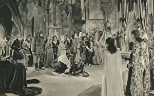 Alan Gallery: Villon (John Barrymore) threatened with death by Louis XI, 1927