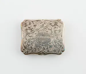 Silverware Collection: Vinaigrette, Birmingham, 1840 / 41. Creator: Unknown
