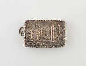 Silver And Silver Gilt Prints: Vinaigrette, Birmingham, 1845 / 46. Creator: Nathaniel Mills