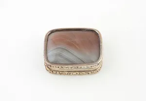 Agate Prints: Vinaigrette, Birmingham, c. 1840. Creator: Marked IE