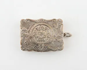 Silver And Silver Gilt Prints: Vinaigrette, Birmingham, c. 1857 / 58. Creator: Marked A&S