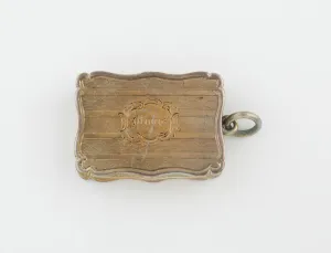 Silver And Silver Gilt Prints: Vinaigrette, Birmingham, c. 1870 / 71. Creator: Marked RT