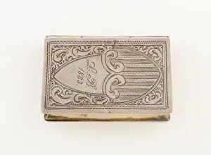 Silver Gilt Prints: Vinaigrette in the Form of a Book, United States, 1883. Creator: Unknown