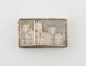 John Taylor Prints: Vinaigrette with View of Eley Cathedral, Birmingham, 1839 / 40. Creator: Taylor and Perry