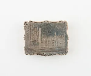 Vinaigrette with View of Kings College, Cambridge, Birmingham, 1845 / 46