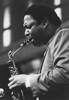 Vincent Prints: Vincent Herring, Jazz Cafe, London, 1991. Creator: Brian Foskett