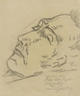 Vincent van Gogh on his deathbed, 1890