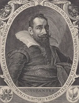 Sadeler Aegidius Ii Prints: Vincenz Muschinger, Council to Emperor Rudolph II, 1611. 1611