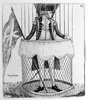Edinburgh Prints: Vincenzo Lunardi, Italian aeronaut, c1785. Artist: John Kay