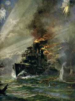 Raphael Tuck And Sons Prints: The Vindictive At Zeebrugge, St