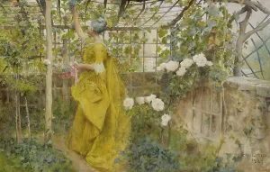Vine Prints: The Vine, 1884. Creator: Carl Larsson
