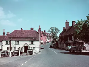 Car Park Prints: The Vine Hotel, Goudhurst, Kent, c1955-1970. Creator: Arthur Charles Kirby Ware