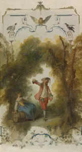 Nicolas Lancret French Prints: The Vineyard, c. 1723-1727. Creator: Nicolas Lancret (French, 1690-1743)
